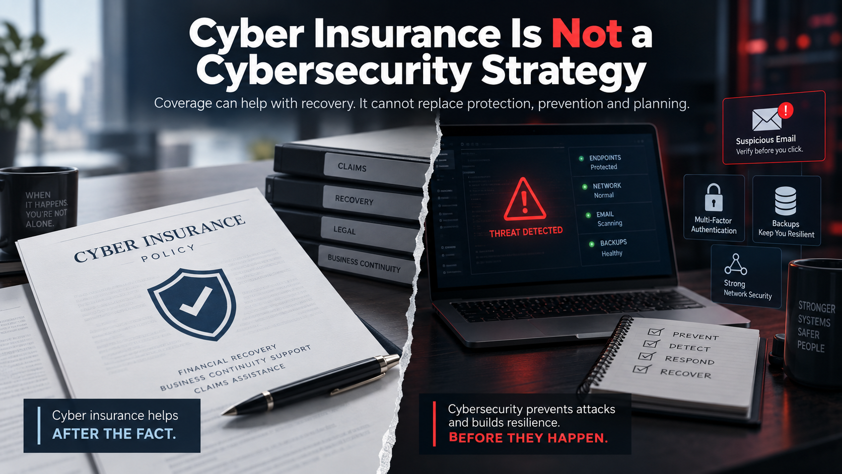 Cyber Insurance vs. Cybersecurity